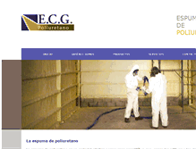 Tablet Screenshot of ecgpoliuretano.com.ar